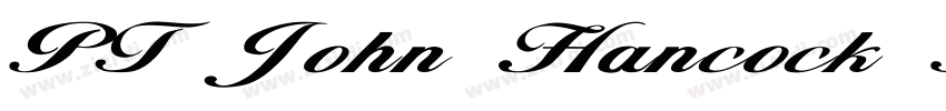 PT John Hancock Reg字体转换